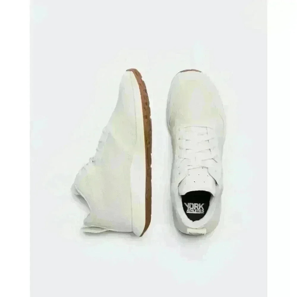 YORK ATHLETICS THE HENRY MID TRAINER IN BONE/GUM WOMEN 7 / EU 37.5 New in Box!